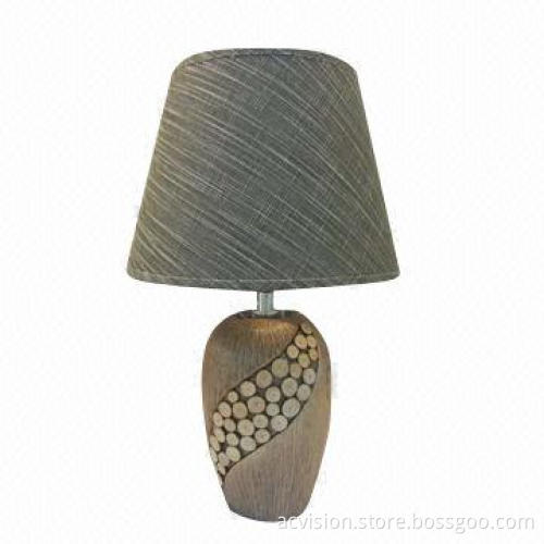 Retro ceramic table lamp with jewelry